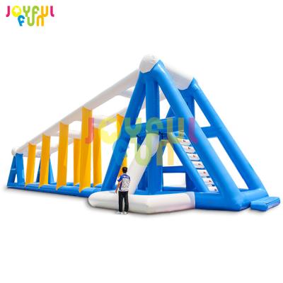 China Water Floatting Entertainenment Inflatable Zip Line Outdoor Adult Water Sports Water Line Inflatable Zip Line for sale