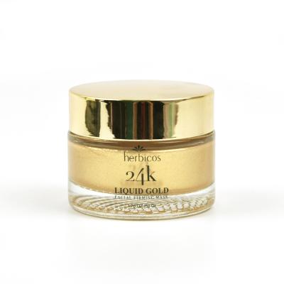 China Flaw Clearing Private Label Firming Skin Care 24K Gold Anti Wrinkle Anti Aging Face Mask for sale