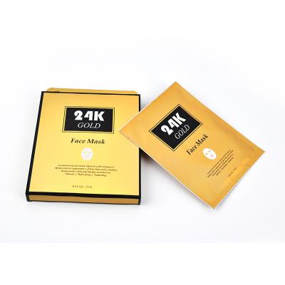 China OEM ODM 24K Gold Face Mask Nourishing Anti Aging Face Mask Younger Face Mask for sale