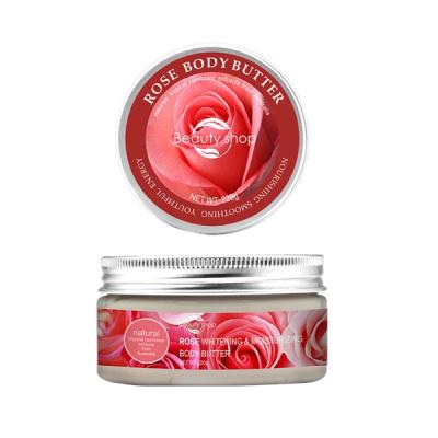 China Wholesale Rosa Rugosa Shea Body Butter OEM Aloe Vera Illuminating Rose Body Butter Whitening Body Butter for sale