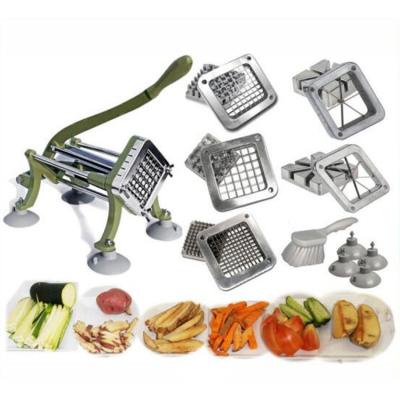 China Viable Kitchen Supplies Commercial Vegetable Slicer Manual French Fries Cutter Potato Chopper French Fries Cutter for sale