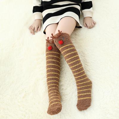 China New Autumn Winter Cotton Cartoon Stockings Anti Skid Baby Socks QUICK DRY Boneless Baby Socks Kids High Tube Socks for sale