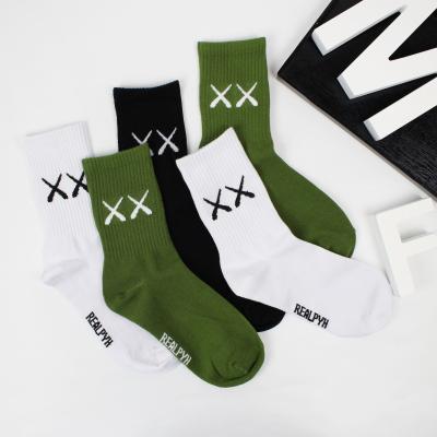 China Custom Colored Fun Antibacterial Happy Cotton Socks Fashion Business Colorful Men's Bamboo Dress Socks For Men for sale