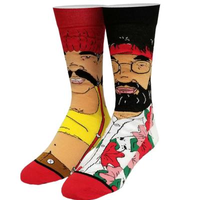 China Wholesale New Popular Cartoon Cute Cotton Crew Socks Men Antibacterial for sale