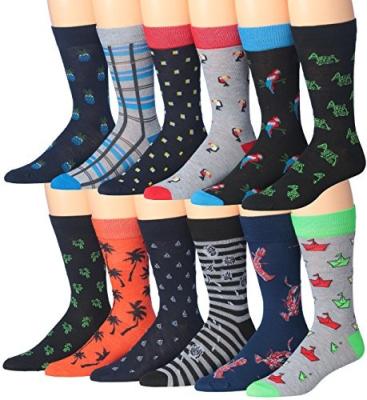 China Wholesale Custom Business Office Men's Dress Socks Custom Crew Dress Patterned Socks Antibacterial for sale