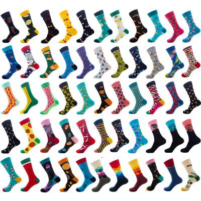 China HOT SALE MWU033 Fashion Antibacterial Mens Tube Socks Custom Colored Diamonds Cotton SOCKS for sale