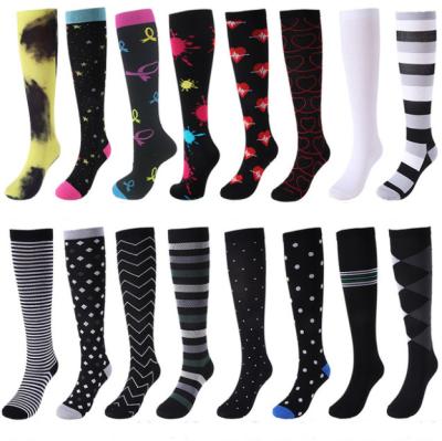 China Breathable Warm Breathable Sports Compression Socks Knee High Running Cycling Socks for sale