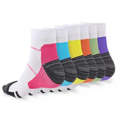 China OEM Breathable Custom rpet Sustainable Socks Logo Global Recycle Standard Recycle Polyester Crew Socks for sale