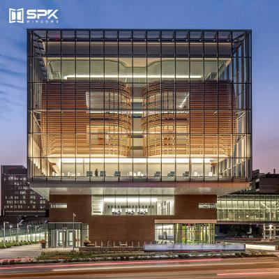 China Modern Commercial Building Aluminum Glass Curtain Wall Manufacturers for sale