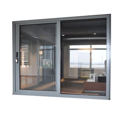 China Double Glazed Magnetic Screen AS2047 Australian Standard Aluminum Sliding Window for sale