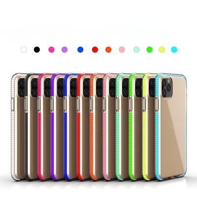 China Luxury Fashion 14 Colors Slightly Two Color TPU Shockproof Cell Phone Case For Iphone 12 pro Max Phone for sale