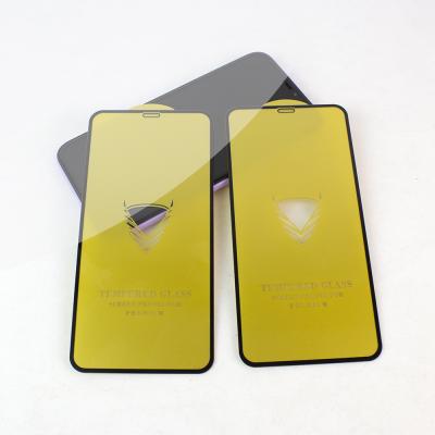 China Morden Full Cover 9H 0.33MM Armor Screen Protector Gold Tempered Glass For Mobile Phone for sale