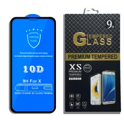 China 10D Mobile Phone Screen Protective Glass Xr Xs Xs Max Tempered Glass Protector For For iphone 11 for sale