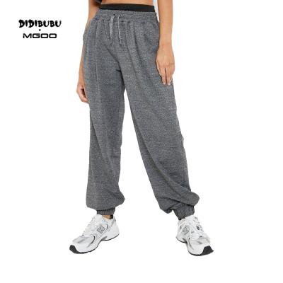 China DIDIBUBU Anti-wrinkle jogger pants sweat active double waistband jogger jogger stacked sports tracksuit women for sale