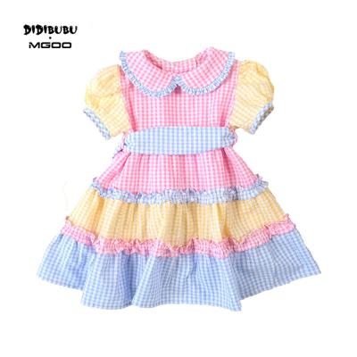 China DIDIBUBU Anti-Wrinkle Kids Summer Wear New Design Custom Kids Elegant Dresses Princess Dress Cotton Candy Dress Girls Dresses for sale