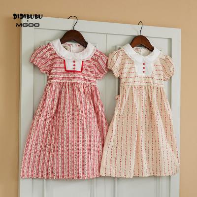 China DIDIBUBU Anti-wrinkle OEM ODM Kids Wear 100% Cotton Zipper Back Froks Girl Dress for sale