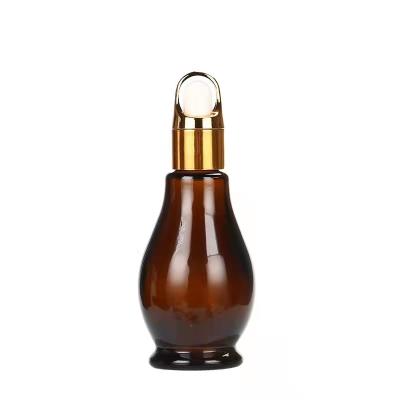 China Drop Type Cosmetic Essential Oil Perfume 30ml Dropper Whosale Glass Bottles for sale