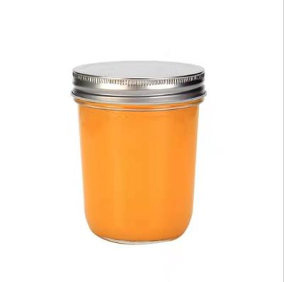 China Food Customized 100ml 200ml 250ml 300ml Caviar Glass Jar Caviar Canning Glass Bottle With Screw Cap for sale