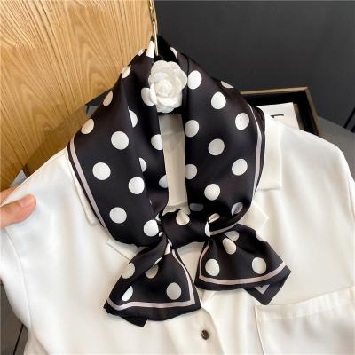 China Fashion small silk scarf for women 2021 new printing handle bag ribbons brand fashion headbands scarf small long skinny scarves wholesale for sale