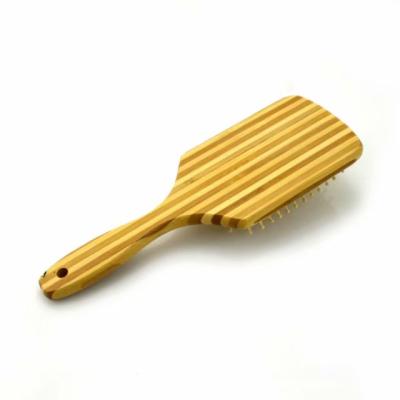 China Wholesale 100% Square Handle Needle Home Wood Hair Brush Comb Bamboo Massage Hair Cushion for sale