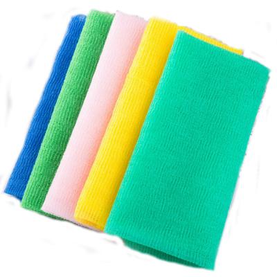 China EXFOLIATING Bath Towel Nylon Bubble Bath Exfoliating Body Scrub Bath Towel Sauna Towel for sale