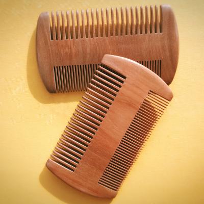 China Universal Wholesale High Quality Hairdressing Thick Pocket Men's Beard Comb Anti-Static And Thin Comb Wooden Comb for sale