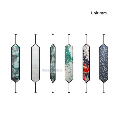 China Boya Showroom Tile Wallpaper Display Rack Durable Up To Date Styling Rotating Rack for sale