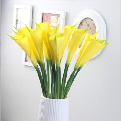 China Real Touch Nature Silk Mini Calla Lily Flower For Home Office Artificial Party Decoration for sale