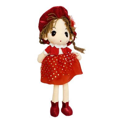 China Valentine Day Teddy Bears Latest Arrival Cute Girls Doll with Dress Mini Baby Dolls Wear Hat Lovely Plush Dress Little Lovely Girl Models Baby Toy Doll for sale