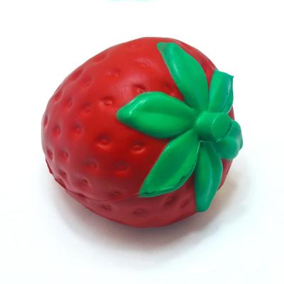 China Promotional Toys/Fruit Plant Strawberry High Quality Squishy Foam Stress Soft Toys for sale