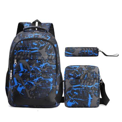 China Newest Comfortable Lightweight Nylon USB Backpack Simple Casual Backpack Set For Outdoor for sale