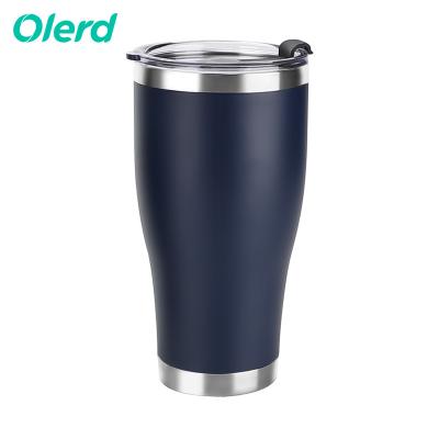 China Sustainable Custom Logo Stainless Steel Coffee Mug Travel Mug Insulated Portable Coffee Tumbler With Lid for sale