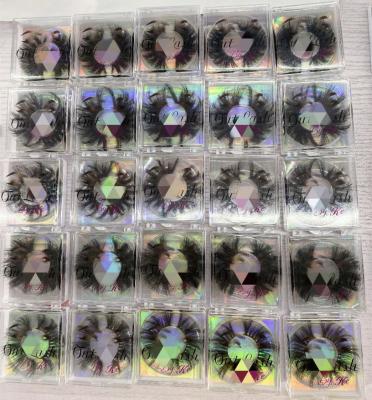 China Lasting brand your own bulk wholesale mink lashes3d lashes 25mm custom seller eyelashes with lashbox for sale