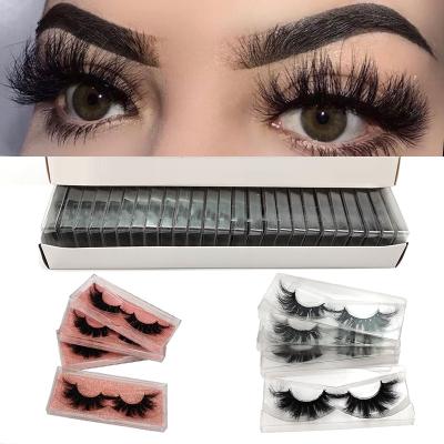 China Durable Premium Real Mink 5D Mink Eyelashes Free Samples Reusable Soft Wholesale Private Label for sale