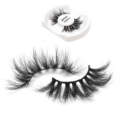 China Best Durable 27mm 30mm Fluffy 100 New Design 25mm Mink Lashes Siberian Mink Lashes And Wrappers for sale