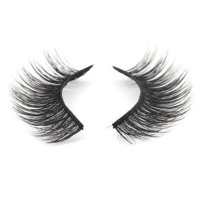 China 2020 Luxury 3d False Eyelashes Synthetic Fiber False Eyelashes Luxury Self Adhesive Mink Silk Eyelashes Wholesale for sale