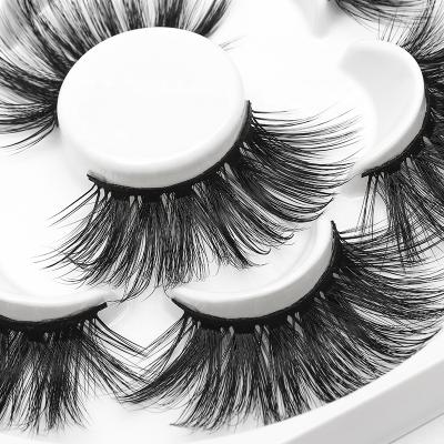 China Wholesale 25mm faux mink eyelashes lashbook 3d fiber cruelty free fluffy synthetic durable silk free lashes for sale