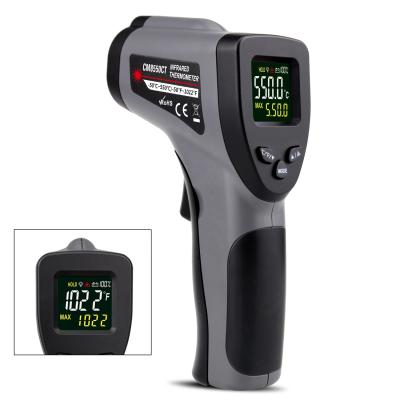 China Handheld Industrial High Accuracy Non-contact Firearm Digital Thermometer Electronic Kitchen Baking -50~550 C/-58~1022F KM-8550CT for sale