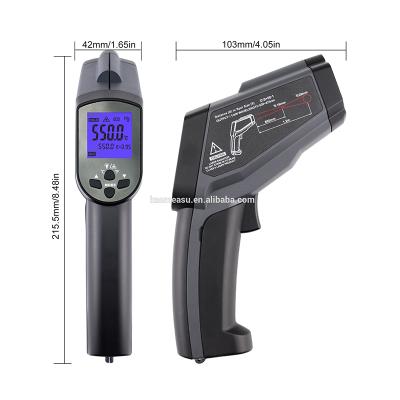 China Hot Selling Pyrometer Digital LCD Display Temperature Gun Food Temperature Testing Digital Thermometer For Industry 12:1 for sale