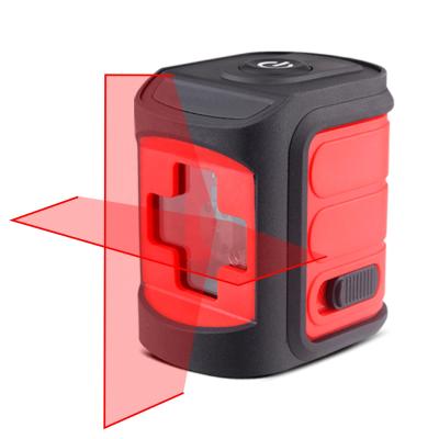 China 2 Cross Red Line Self-Leveling Laser Level Horizontal And Vertical Cross Line Indoor And Outdoor Tools 52*72*76mm for sale