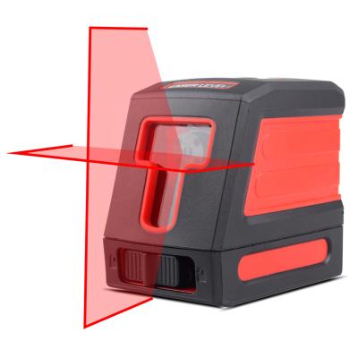 China Red Line Cross Line Double Laser Switchable Self-Leveling Vertical Line And Horizontal Laser Sources Decoration Laser Level Tools 15X10X8cm for sale