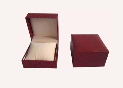 China Single Plastic Flip Plastic Watch Boxes Leatherette Paper For Stores for sale