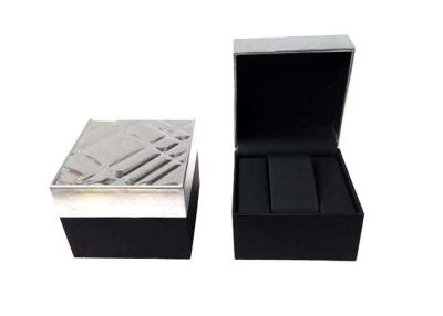 China Leatherette Paper Wedding Gift Box For Ring / Necklace , Logo Customized for sale