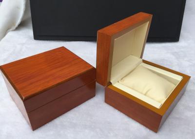 China Professional Custom MDF Wooden Watch Boxes With Pillow Inner , Eco Friendly for sale