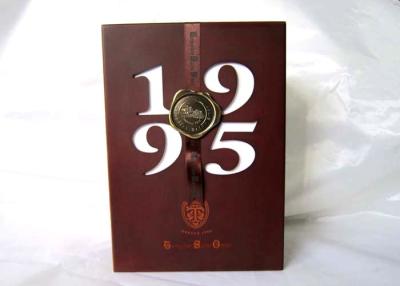 China Single Personalised Wooden Wine Gift Boxes Handmade Size Customized for sale