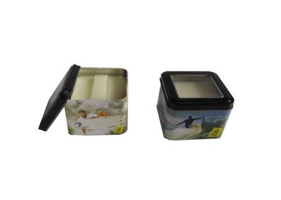 China Home Decor Rectangular Tins With Lids / Tin Packaging Containers Eco Friendly for sale