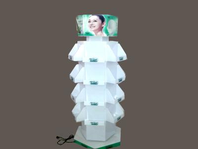 China Cosmetic Retail Makeup Display Stand ,  Luxury Pop Up Display Stands Logo Customized for sale