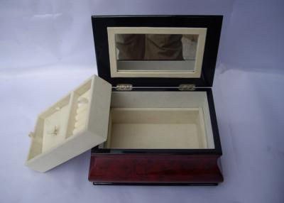 China Custom Personality FDM Wooden Jewelry Box For Gift Packaging , Archaize Classic Jewelry Case Storage for sale