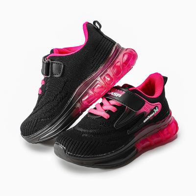 China Wholesale Bulk Fashion Running Hook And Loop Deodorization Flashing Lighting Breathable Comfort Low Top Sneakers Flats For Toddler Kids for sale