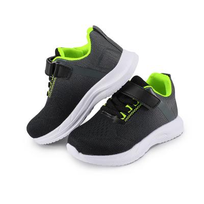 China Custom Cheap Toddler Big Deodorization Sports Kids Style Black Causal Hook And Loop Eva Technology Foam Runners Shoes For Girls Boys for sale